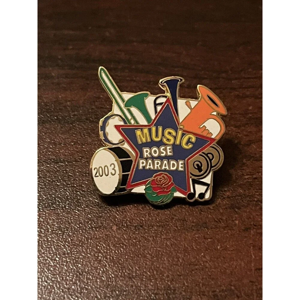 Vintage 2003 Rose Parade Music‎ Instruments Lapel Hat Pin